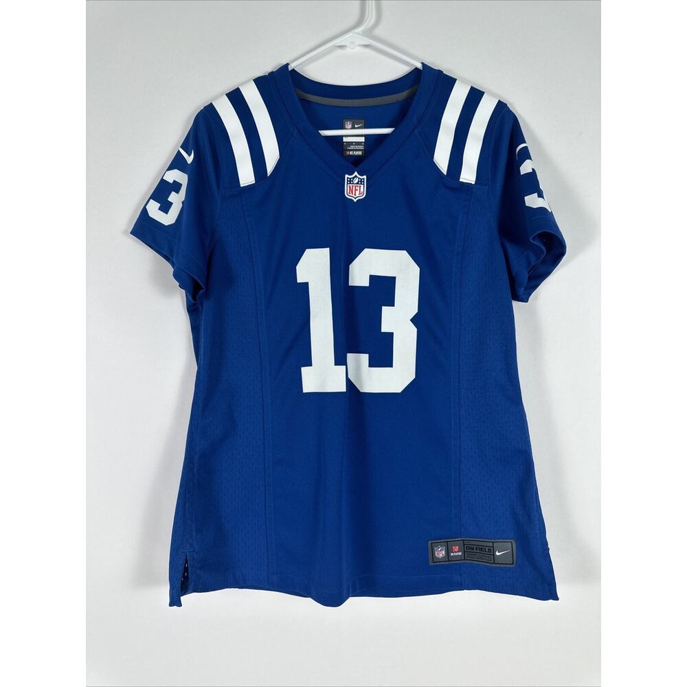 Nike NFL Colts On Field Hilton #13 Women’s Size Medium V Neck Jersey